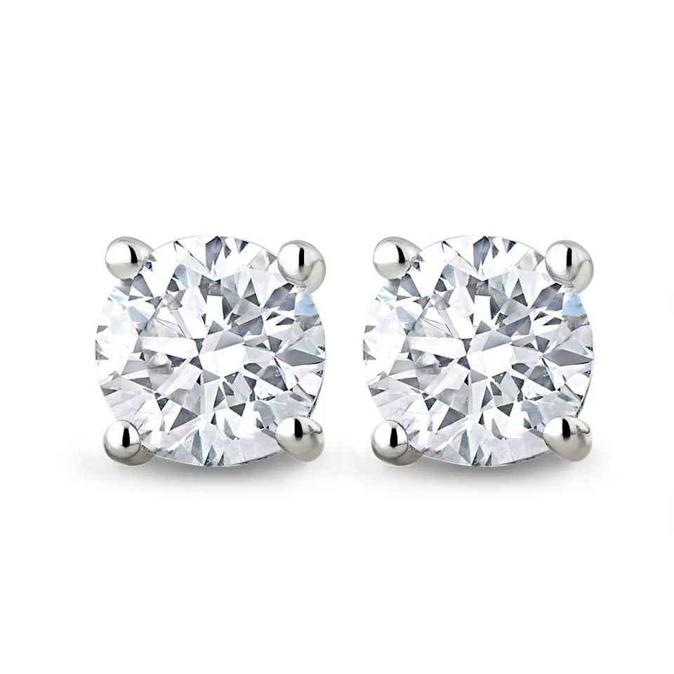Lab 1 carat Doamins sud in white gold