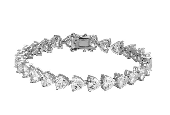 PRELOVED Sterling silver 925 cubic zirconia luxury bracelet
