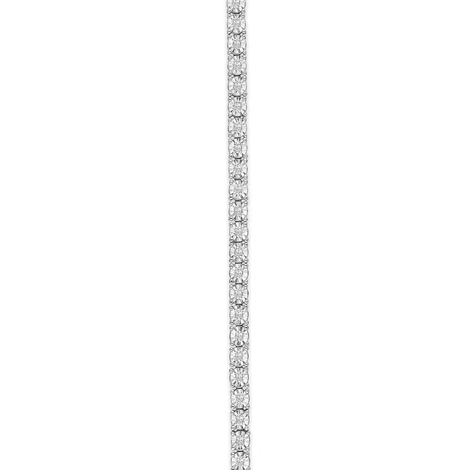 Brilliance Silver Lab Diamond Set 0.57ct Tennis Bracelet