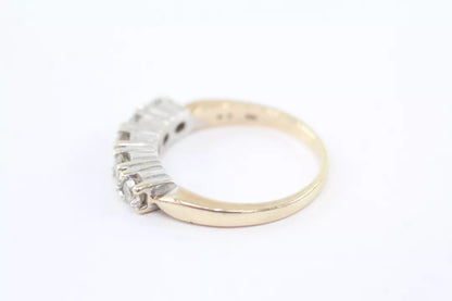 PRELOVED 9ct Gold 5 stone diamond ring