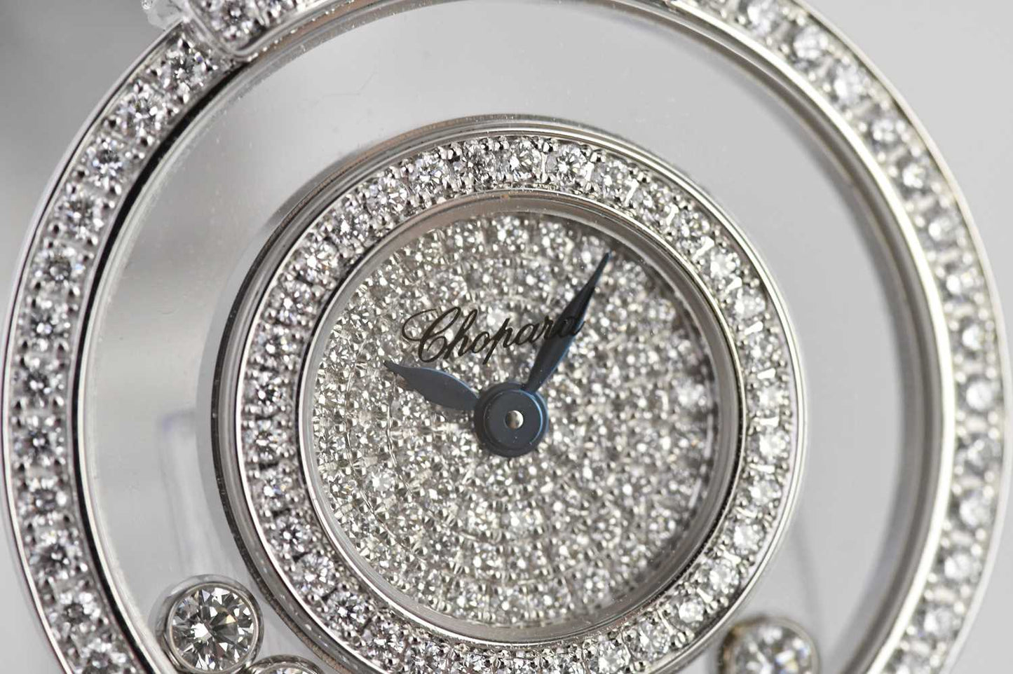 PRELOVED Chopard Ladies happy diamonds white gold watch