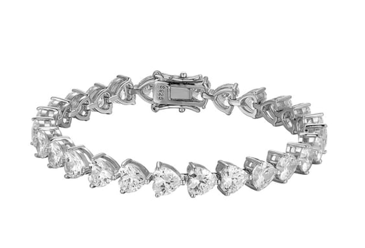 PRELOVED Sterling silver 925 cubic zirconia luxury bracelet